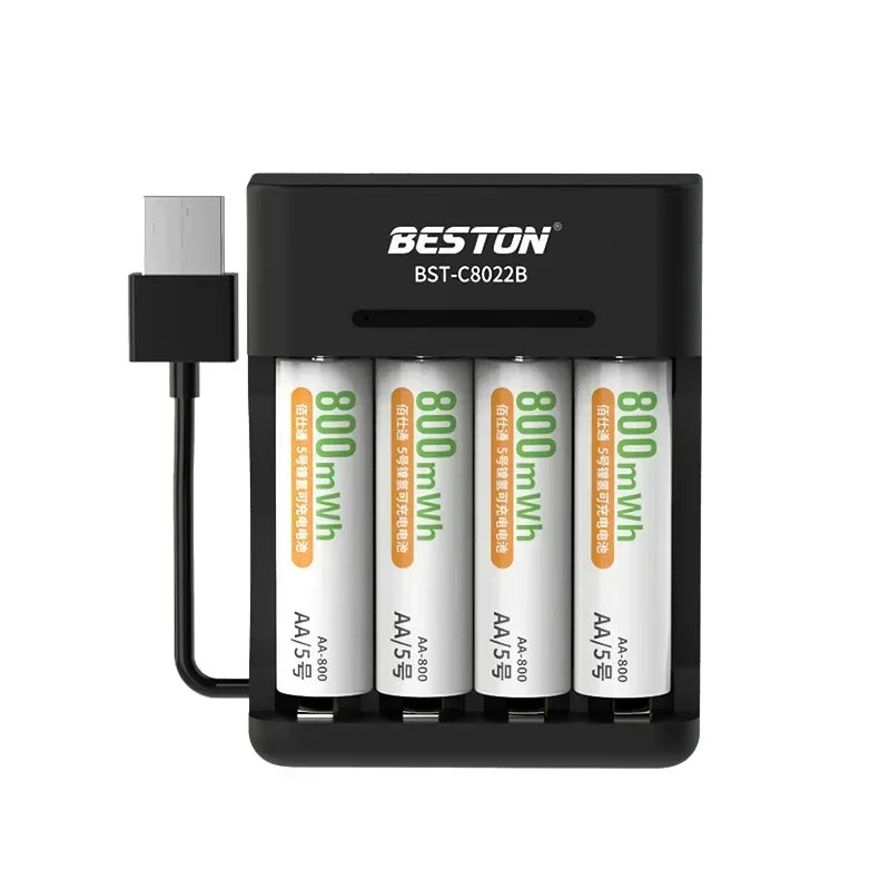 Alasicka 2/4/8 Slot USB AA AAA Ni-MH Smart Battery Charger Battery Charger Babs