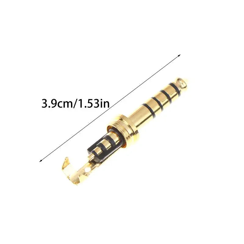 4.4mm Gold Plated Balanced Plug 5-Pole Pentaconn Connector Audio Plug Connector Babs