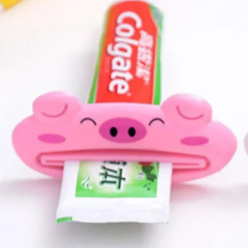 Cartoon Rolling Toothpaste Squeezer Dispenser Tube Saver Clips Toothpaste Squeezer Clip Babs pig 1pcs