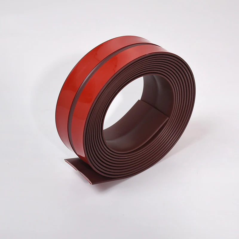 1M Flexible Wall Corner Protector Peel & Stick Trim Strip Wall Corner Protector Babs brown 100x4cm