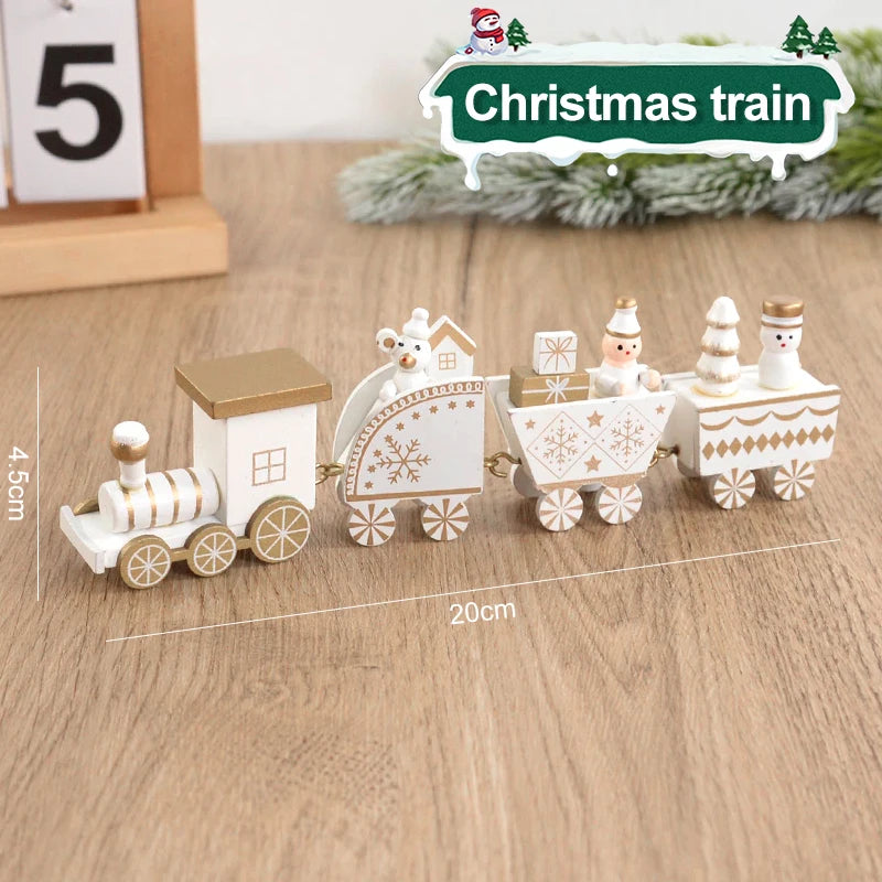 Christmas Wooden Train Ornament – Xmas Decor & Kids Gift Christmas Ornament Babs Style15