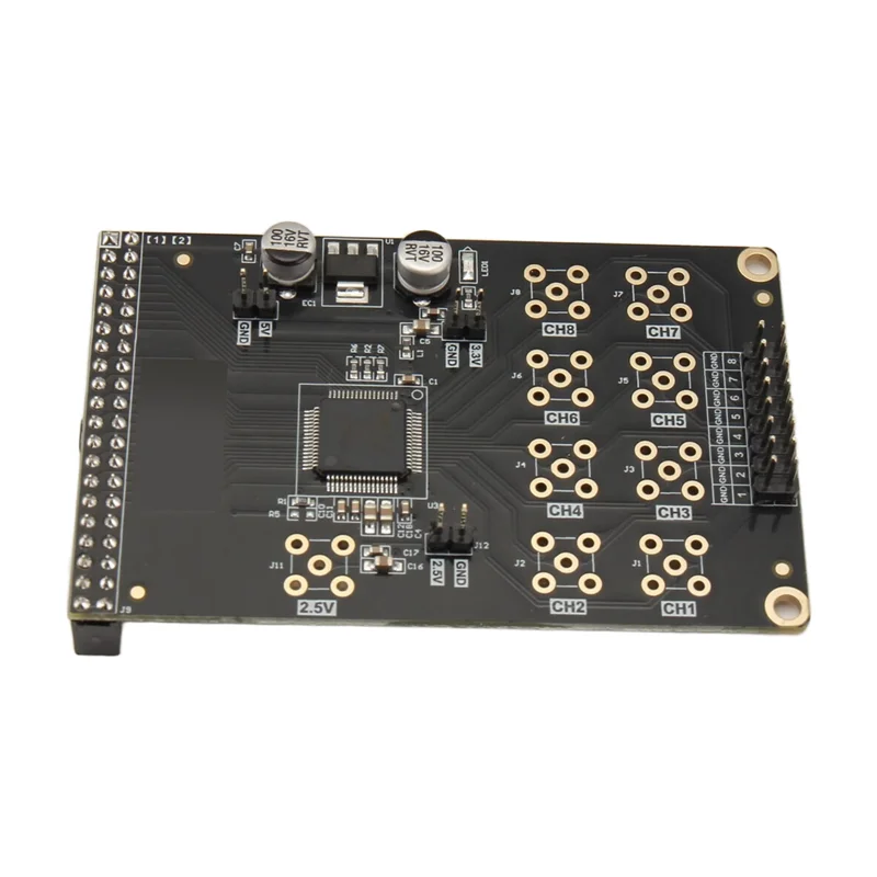 ALINX AN706 16-Bit 8-Channel AD Conversion Module for FPGA AD Conversion Module Babs Black