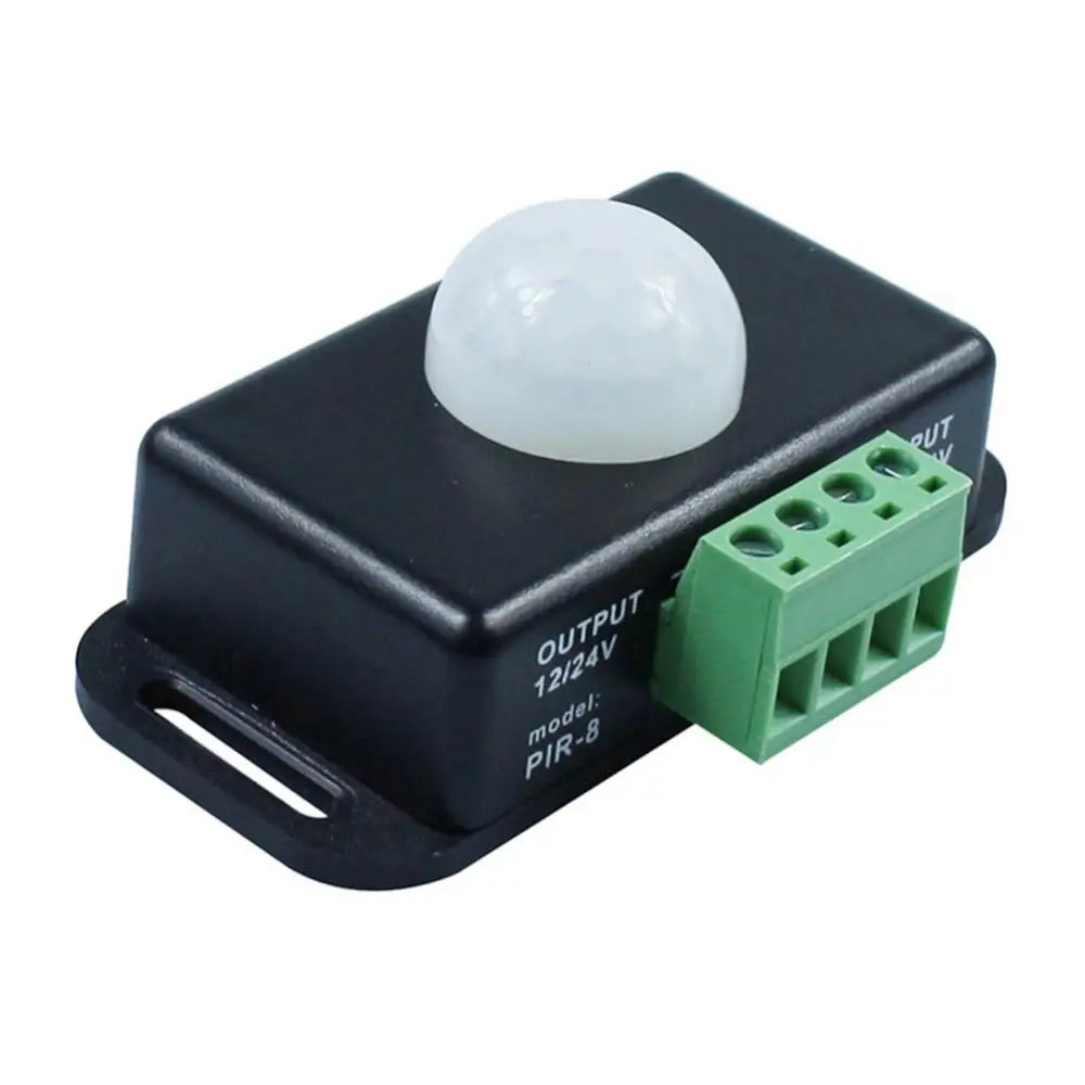 120° PIR Motion Sensor Switch for LED Lights 12-24V DC Motion Sensor Switch Babs black