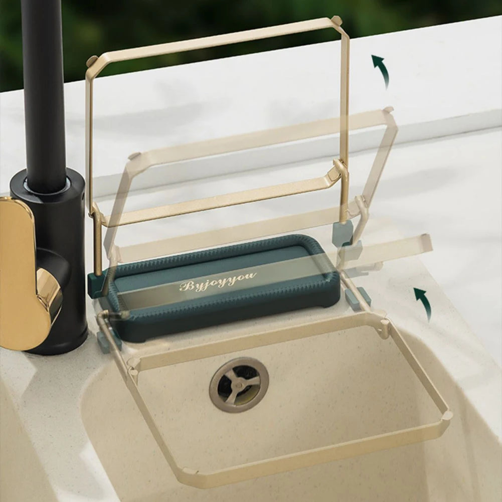 Foldable Sink Strainer Rack & Disposable Filter Mesh Bags Sink Strainer Rack Babs