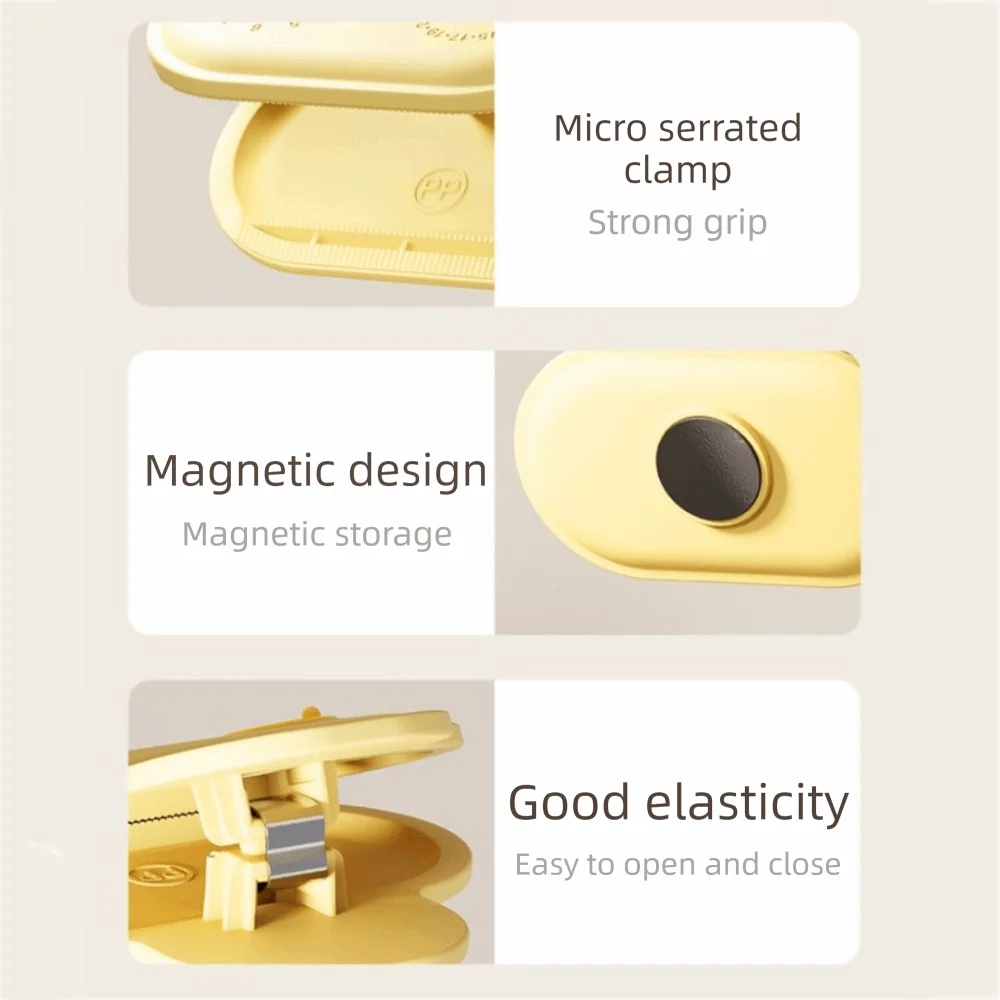 Magnetic Food Sealing Clips with Date Dial – Set of 5 Food Sealing Clips Babs