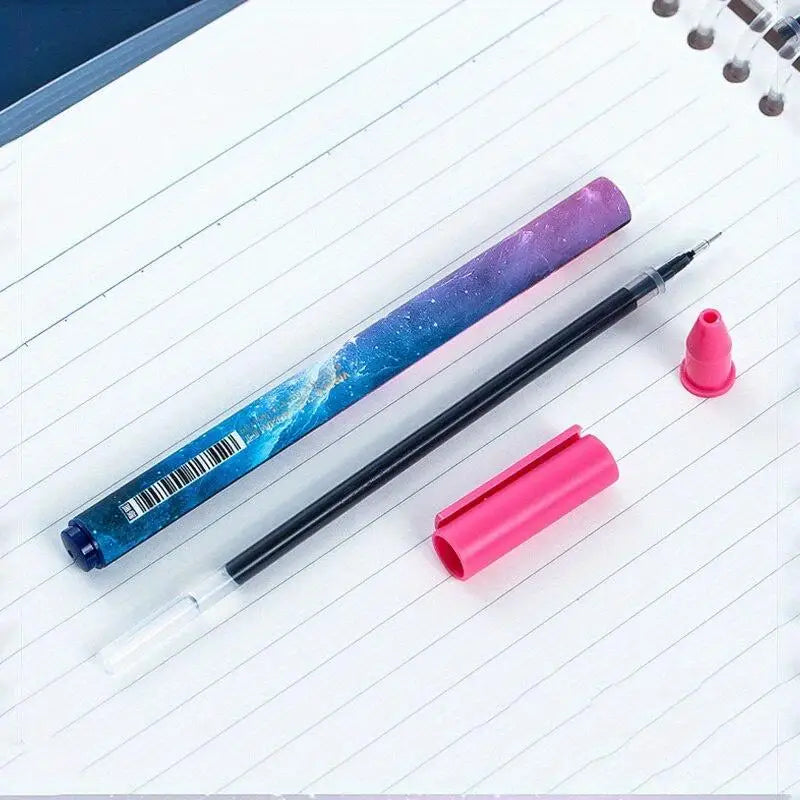 12pc Constellation Gel Pen Set – 0.5mm Kawaii Black Ink Pens Gel Pen Set Babs