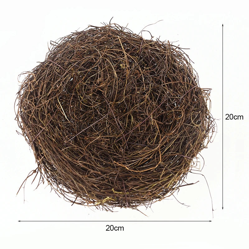 Natural Rattan Bird Nest Easter Decoration 8–20cm DIY Craft Easter Nest Decoration Babs 20cm