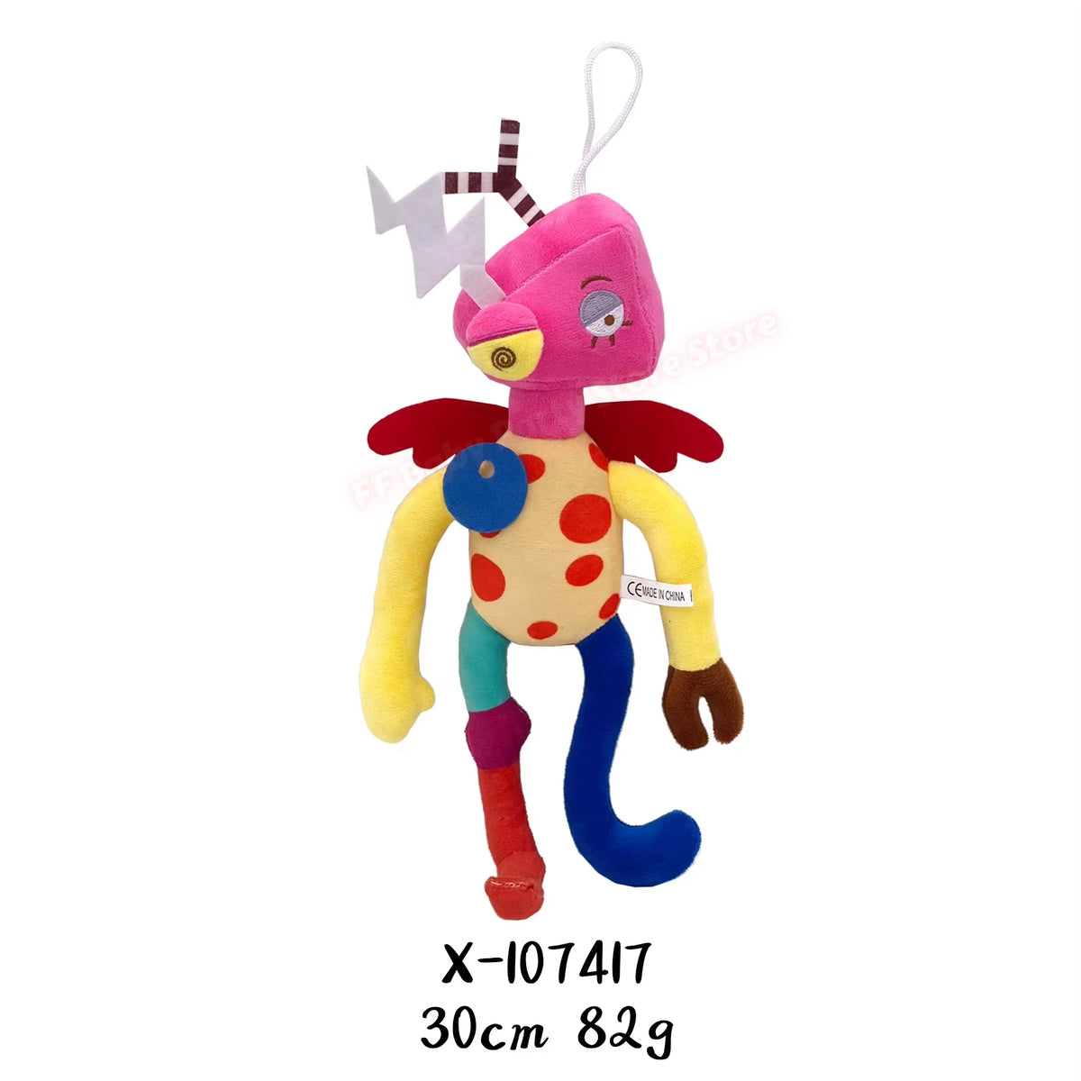 Jax Circus Rabbit Clown Plush Doll | Kawaii Stuffed Toy Gift Plush Stuffed Doll Babs 27.5 2
