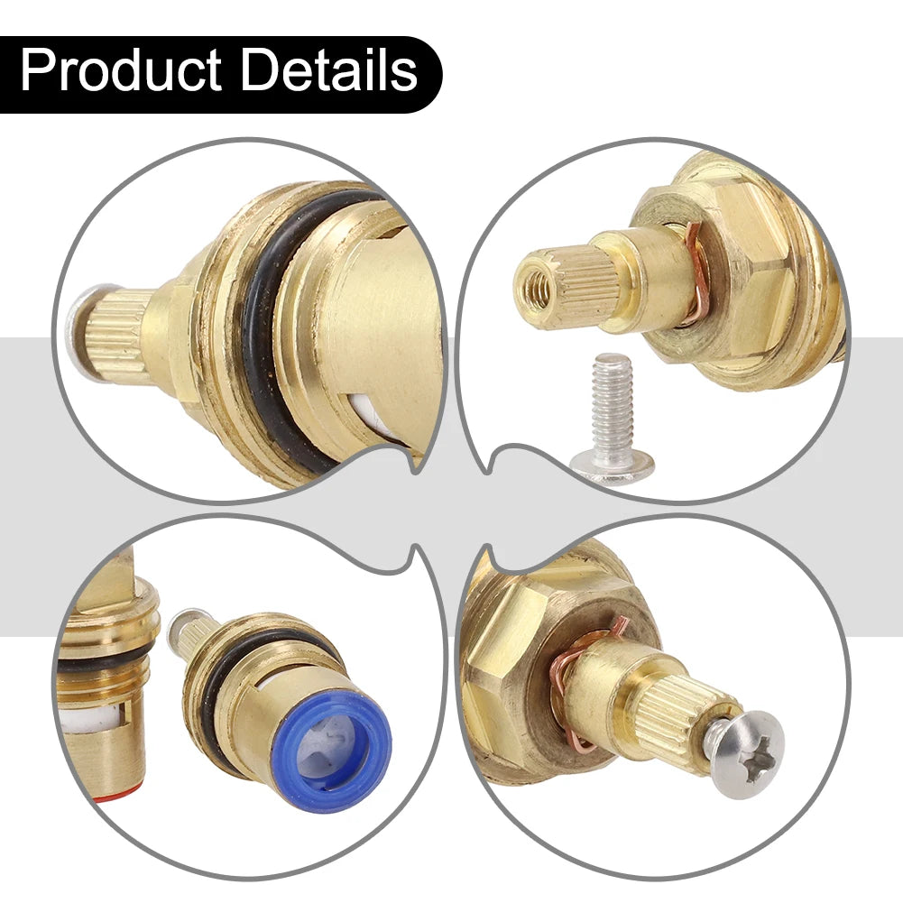 Brass Ceramic Faucet Cartridge – Quarter Turn, 20 Teeth, BSP 1/2" Faucet Cartridge Babs