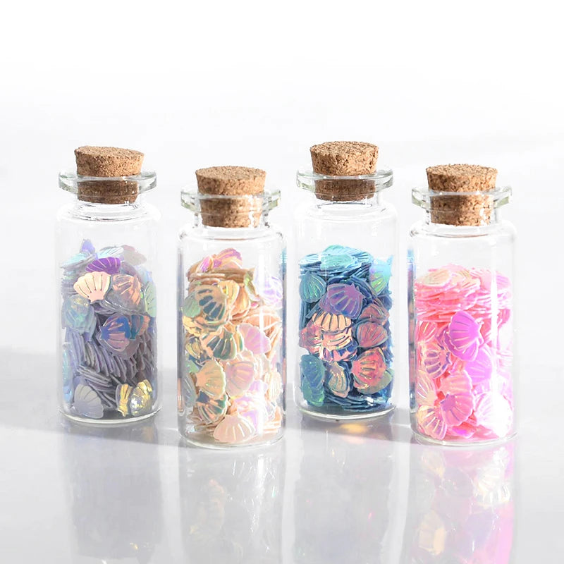 10pcs Mini Glass Bottles with Cork – Wedding & Party Decor Decorative Glass Bottles Babs