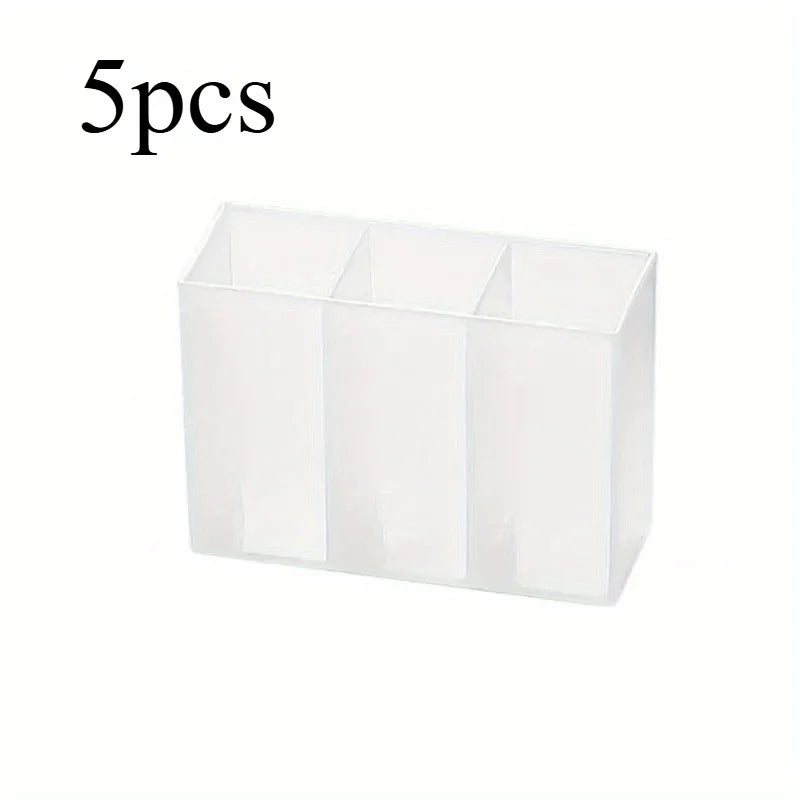 3-Grid Storage Box Desk Organizer – Aesthetic Home Decor Desk Organizer Babs 5pcs