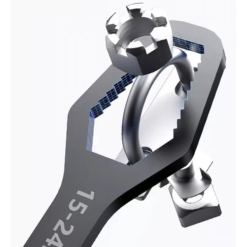 Adjustable Double Head Self-Tightening Wrench 8–24mm Adjustable Wrench Babs