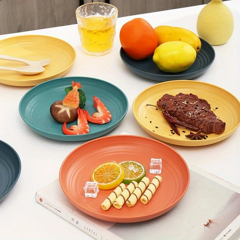 4-Pack Durable Plastic Camping Plates – Dinner & Candy Plates Camping Dinner Plates Babs