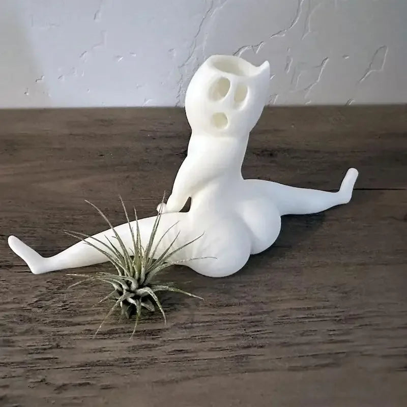 Big Booty Ghost Planter – Funny Succulent & Air Plant Pot Novelty Planter Pot Babs