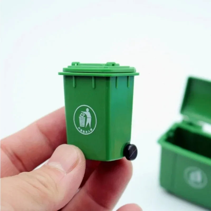 Dollhouse Mini Trash Cans & Tool Car Set – Scene Model Dollhouse Accessory Set Babs