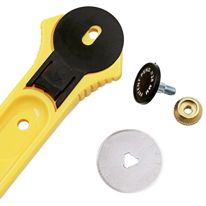 28mm & 45mm Rotary Cutter – Fabric, Leather & Paper Craft Tool Rotary Cutter Babs