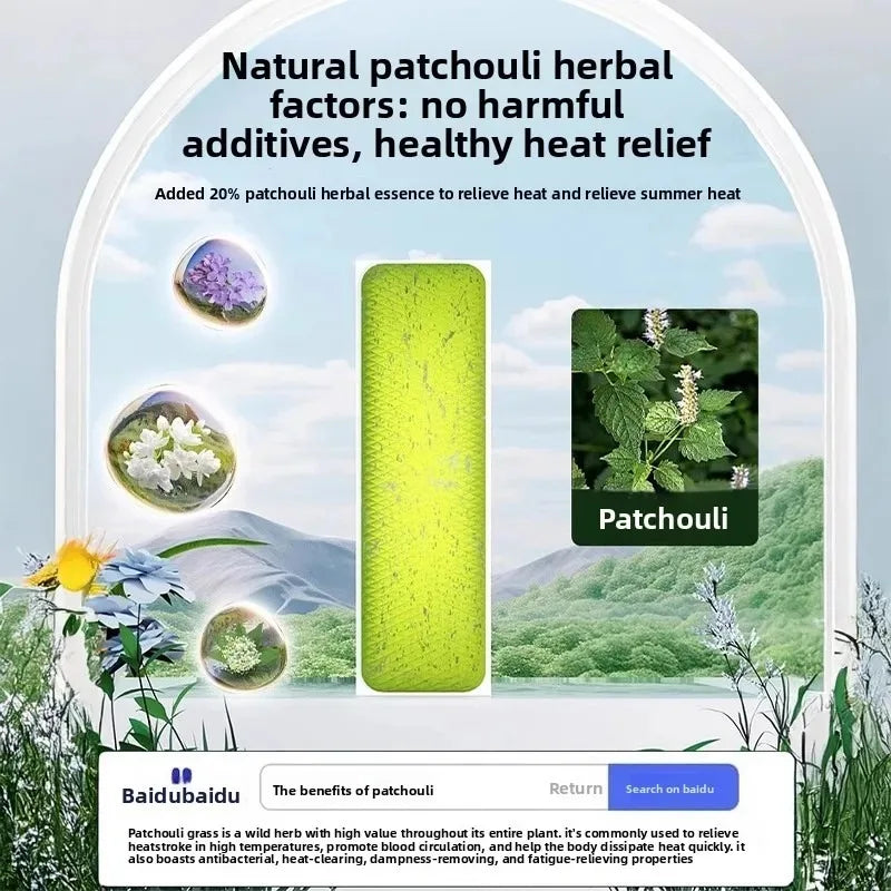 Herbal Extract Cooling Patches – Portable Body Cooling Sheets Herbal Cooling Patch Babs