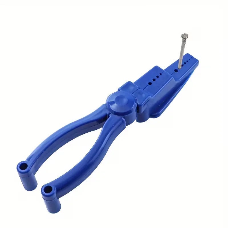 Nail Clamp Driving Assistant – Finger Guard & Screw Positioning Nail Driving Clamp Babs Blue