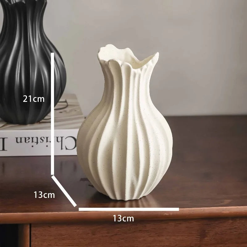 Modern Ceramic Vase – Light Luxury Home Décor Ornament Decorative Ceramic Vase Babs
