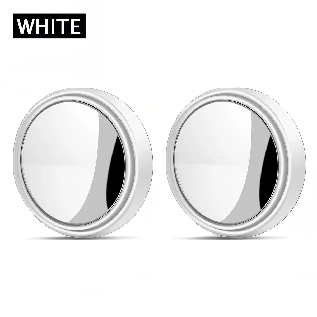 360° HD Blind Spot Car Rearview Mirrors – 2-Piece Set Blind Spot Mirror Babs WHITE
