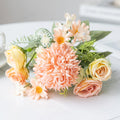 Artificial Silk Peony Bouquet – Wedding & Home Décor Flowers Artificial Flower Bouquet Babs Champagne 1 PC