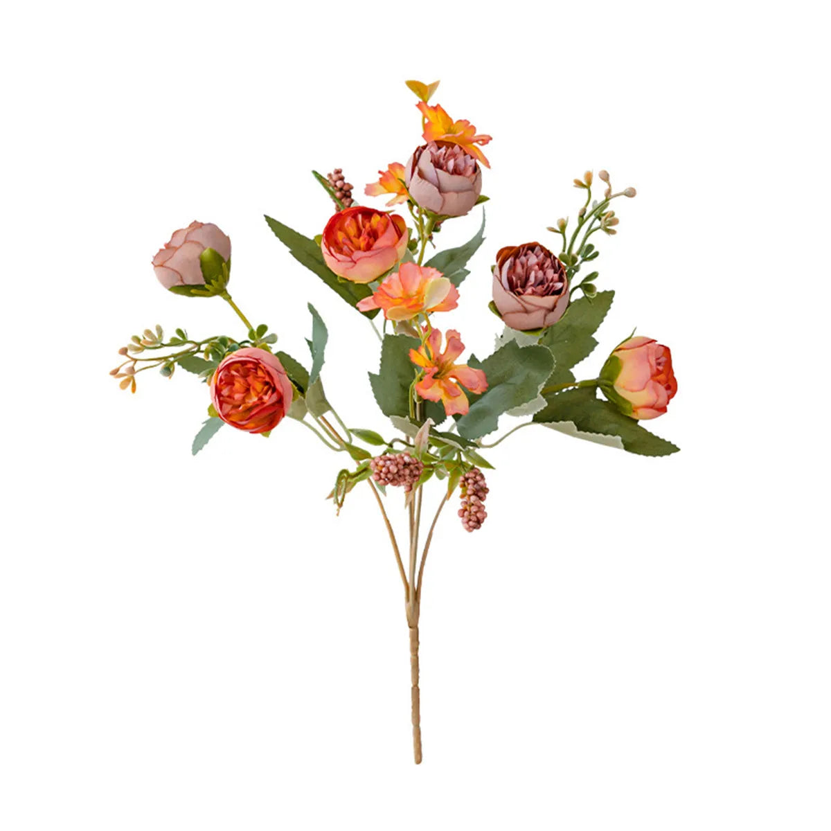Silk Peony Artificial Flower Bouquet – Wedding & Home Décor Artificial Flower Bouquet Babs color 2 1 PC