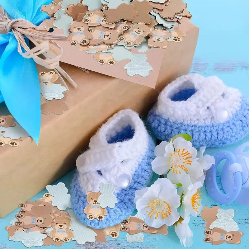 100pcs Teddy Bear Confetti – Baby Shower & Party Decor Party Confetti Babs