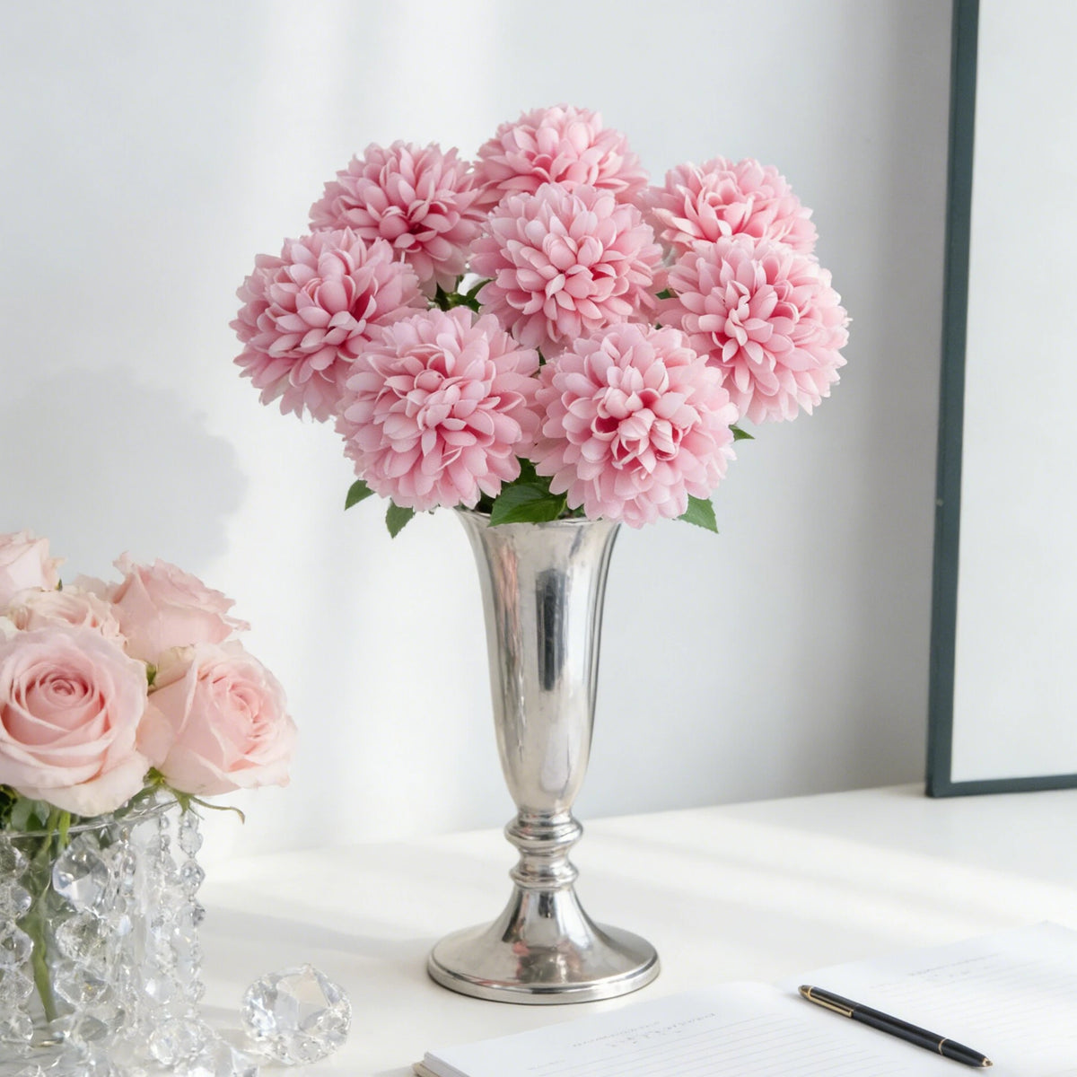 Artificial Silk Chrysanthemum Bouquet | Wedding & Home Décor Artificial Silk Flowers Babs