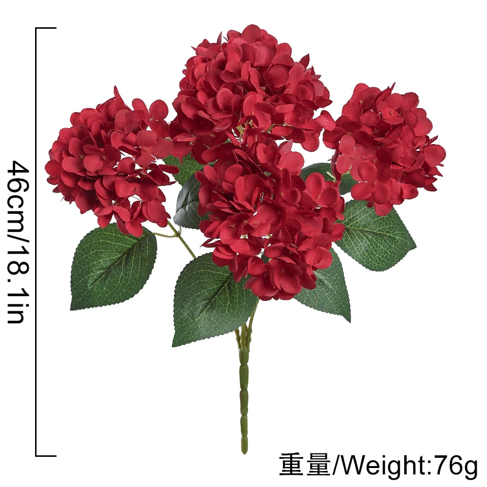 46cm Artificial Silk Hydrangea Flower – Wedding & Home Decor Artificial Silk Flower Babs