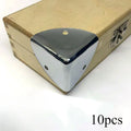 10Pcs Metal Corner Protectors 28mm – Box & Furniture Hardware Decorative Corner Hardware Babs silvery