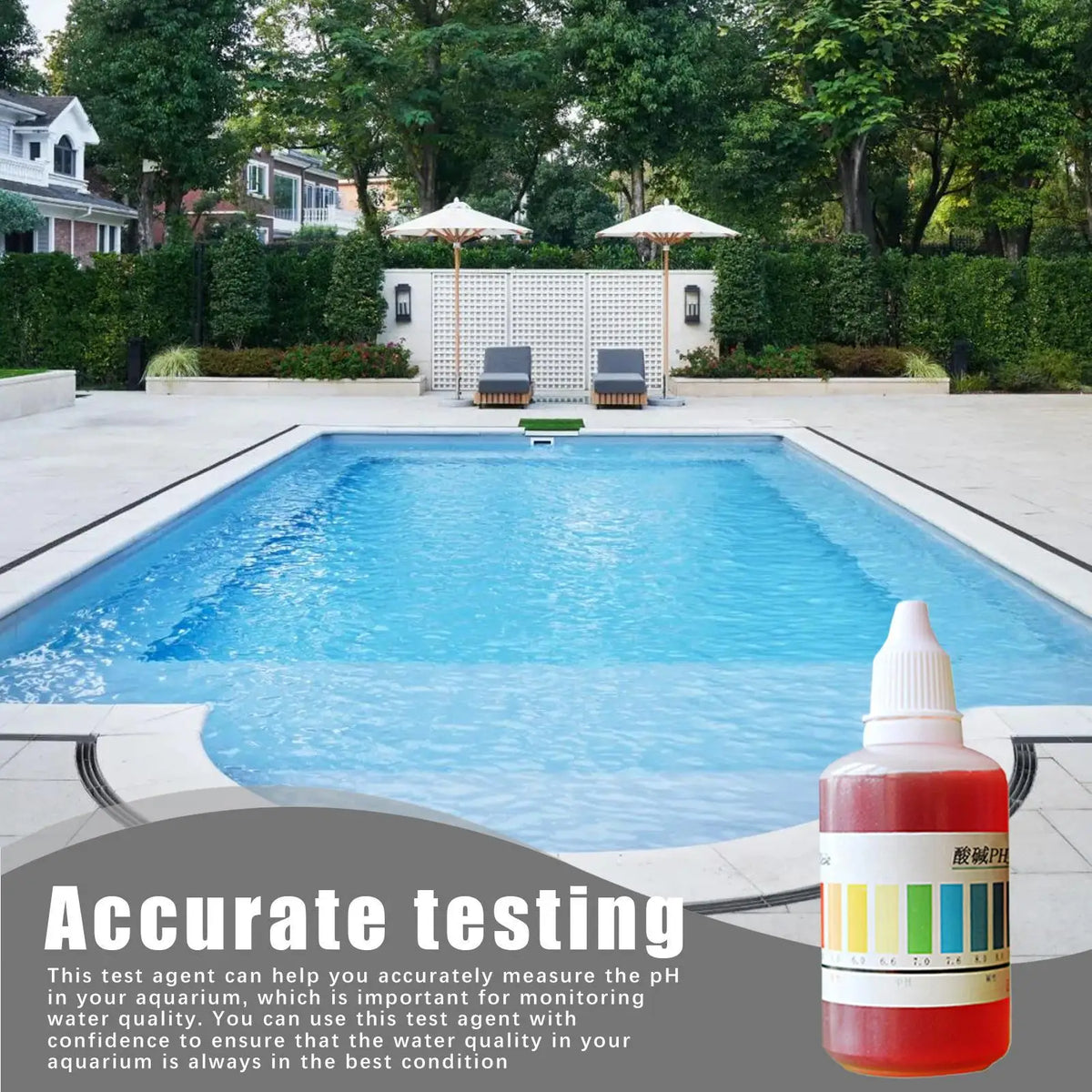 50ml pH Test Drops – Pool, Aquarium & Home Water Quality Tester pH Water Test Drops Babs