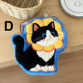 Cat Hand Towels – Microfiber Coral Fleece with Hanging Loop Microfiber Hand Towel Babs D