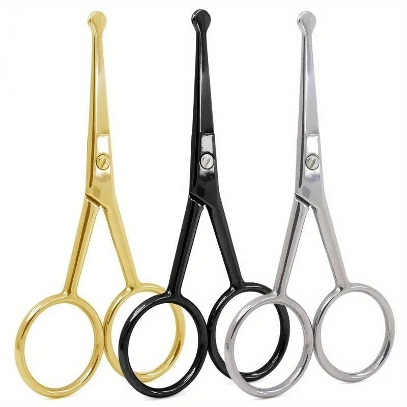 Round-Tip Safety Scissors – Nose Hair, Cuticle & Eyebrow Trimmer Manicure Scissors Babs