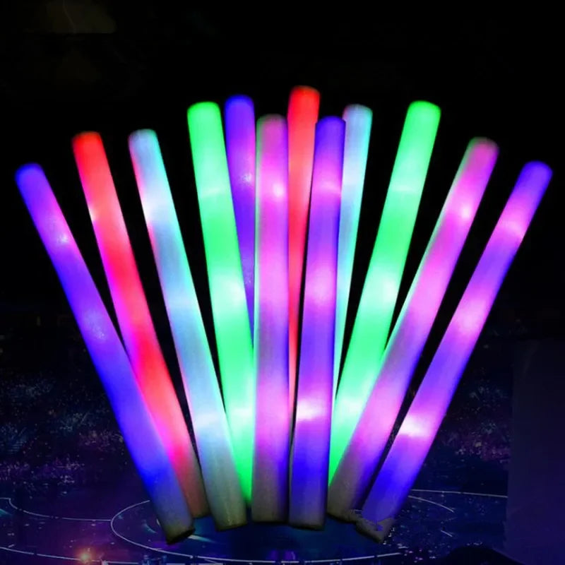 30Pcs LED Flashing Foam Glow Sticks for Parties & Weddings LED Party Glow Sticks Babs