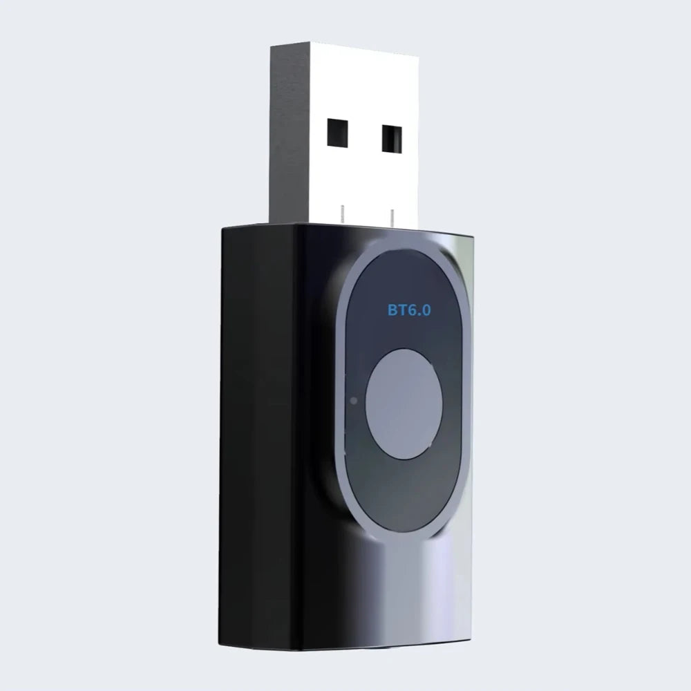 KEBIDUMEI 2-in-1 Bluetooth 6.0 Audio Transmitter Receiver Bluetooth Audio Adapter Babs black