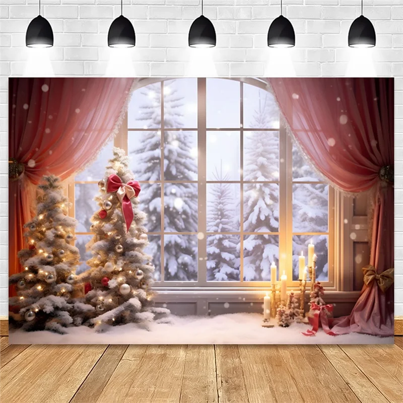 Christmas Photography Backdrop 210x150cm Vinyl Background Cloth Photography Backdrop Babs