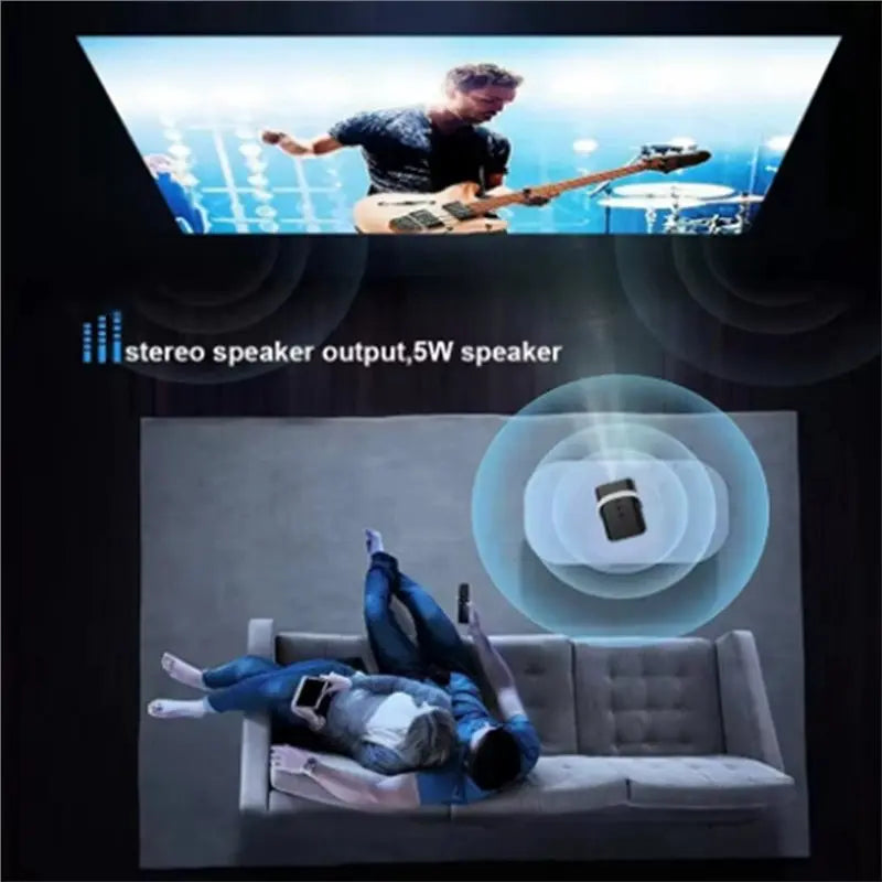 4K Android Smart Mini Projector | WiFi Bluetooth 1080P Home Theater Smart Mini Projector Babs