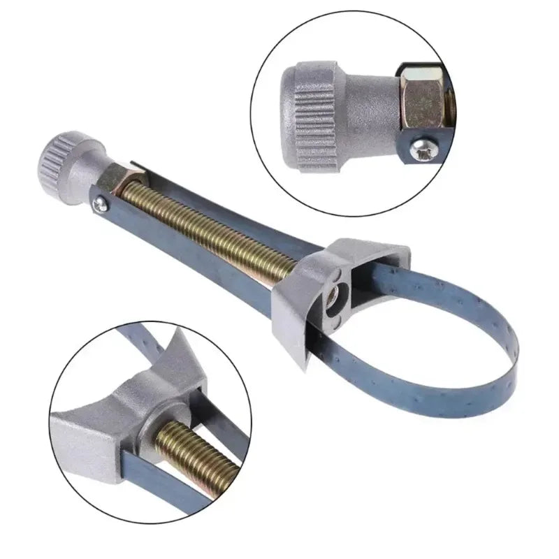 Adjustable Steel Belt Oil Filter Wrench – Universal Car Tool Oil Filter Wrench Babs