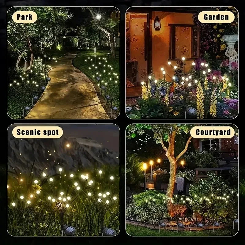 Solar Firefly Garden Lights – Waterproof Outdoor Lawn Decor Solar Garden Light Babs