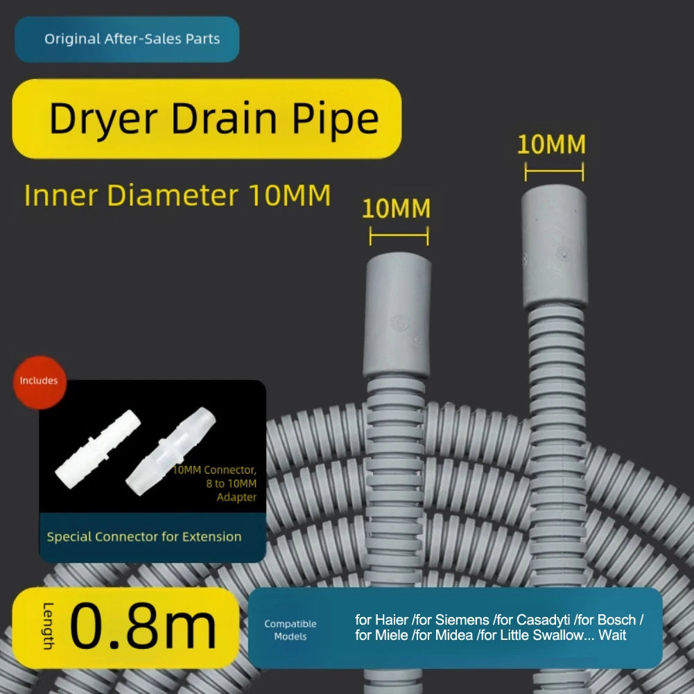 10mm Dryer Drain Hose Extension Pipe with Adapter | LEENKEA Dryer Drain Hose Babs