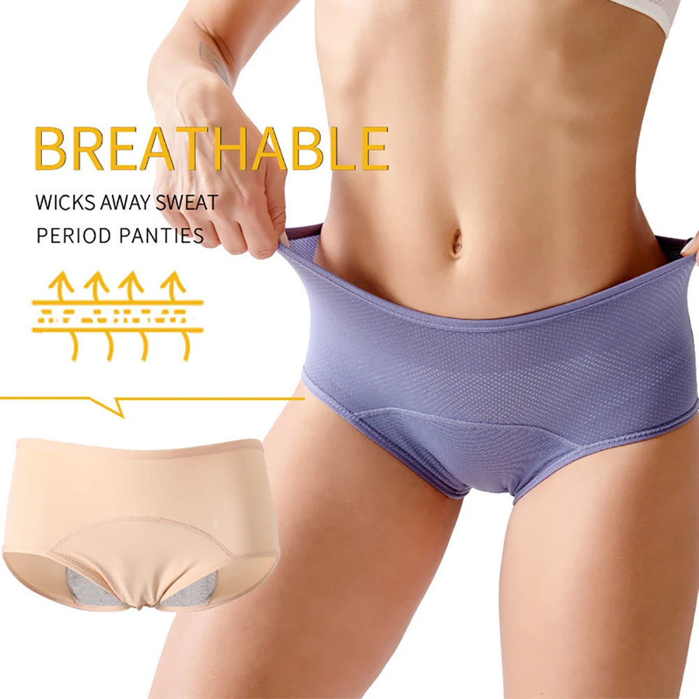 Women's Period Leakproof Briefs – Mid-Rise, Plus Size M–8XL Leakproof Period Briefs Babs