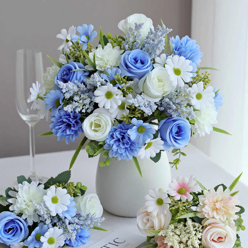 4Pcs Silk Peony Rose Bouquet – Fade-Resistant Artificial Flowers Artificial Flower Stems Babs