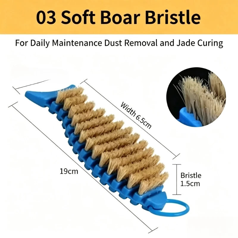 Foldable Fish Bead Polishing Brush – Boar & Nano Bristle Bead Polishing Brush Babs C
