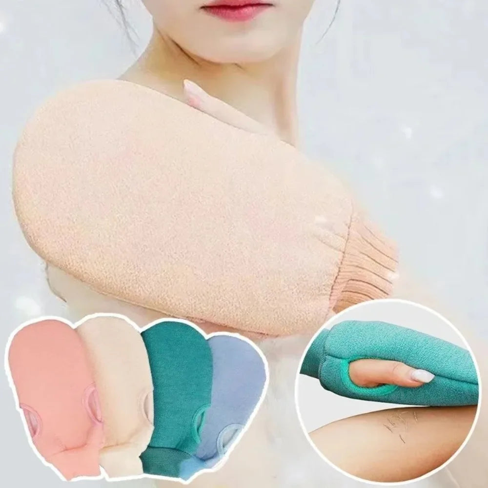 Exfoliating Bath Scrub Mitt – 2-Layer Loofah Body Glove Exfoliating Bath Mitt Babs