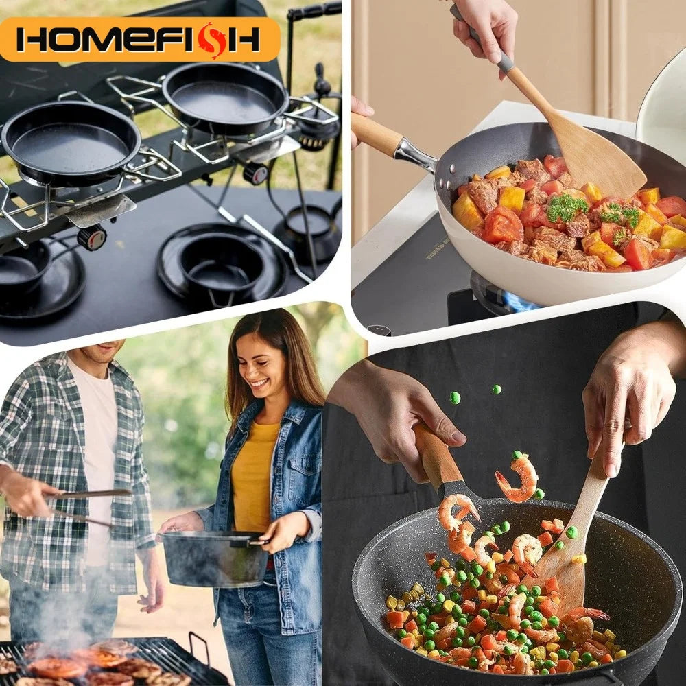 Detachable Universal Pot Handle Cookware Set – Home & Camping Cookware Handle Set Babs