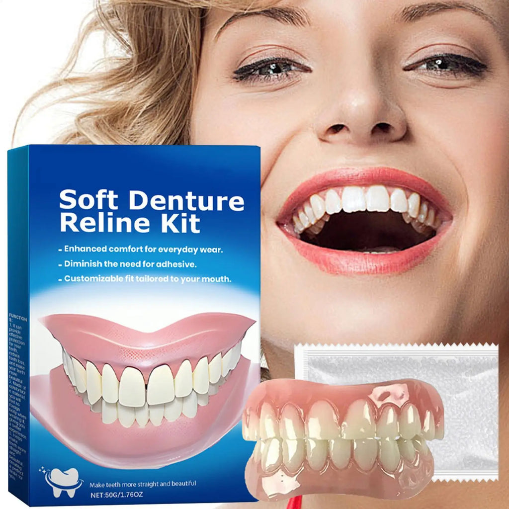 Silicone Temporary Veneers Denture Kit – Upper & Lower Silicone Denture Kit Babs