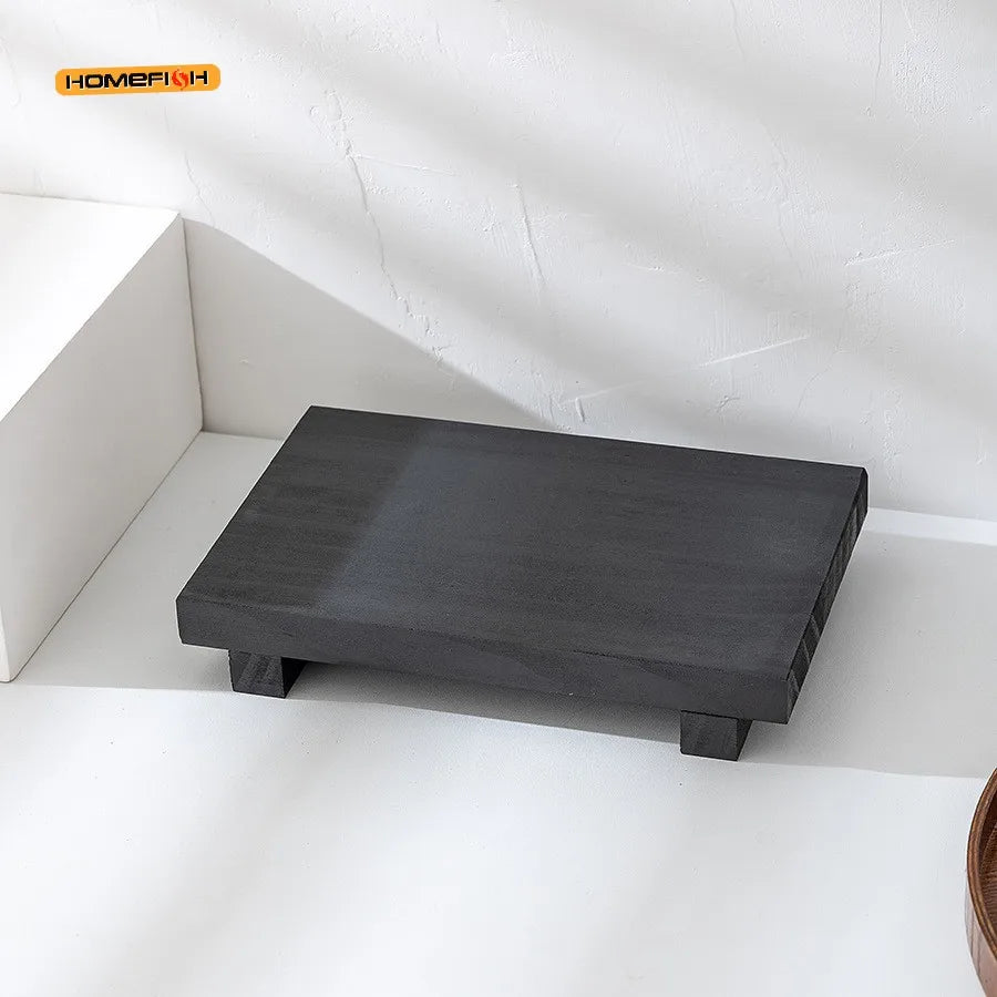 Wooden Square Tray – Rustic Bathroom & Decorative Storage Decorative Wooden Tray Babs