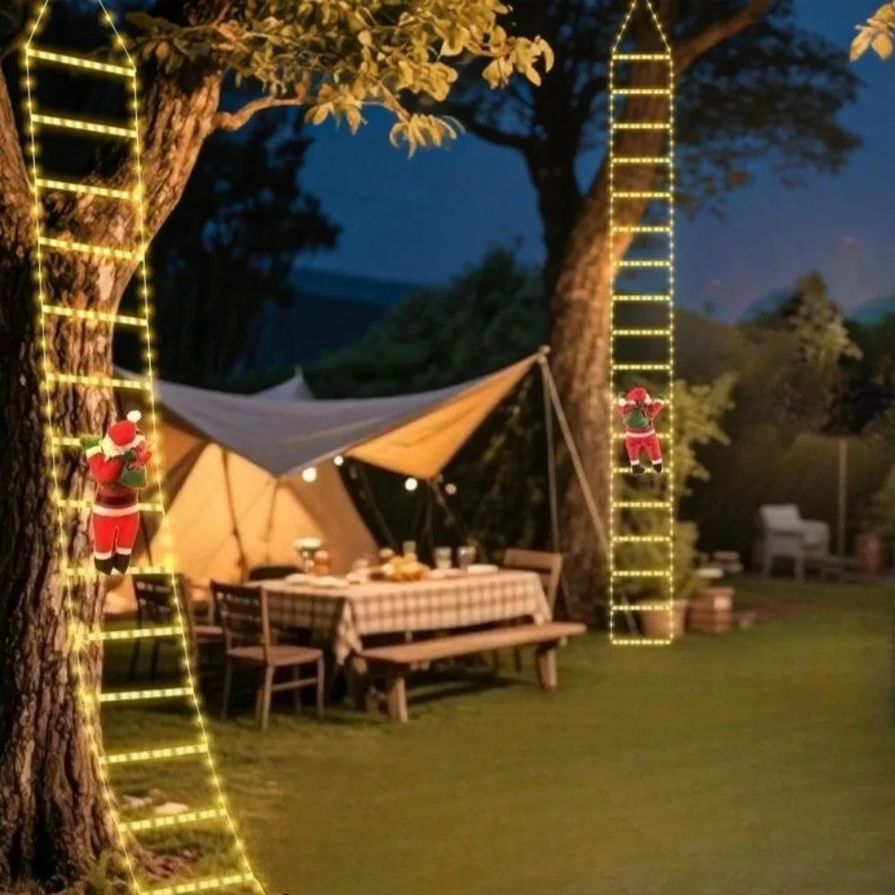 Santa Claus Climbing Ladder LED Christmas Decoration 3M USB Christmas LED Decoration Babs
