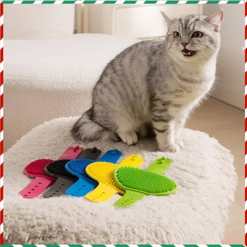 Pet Bath Massage Glove – Cat & Dog Deshedding Brush Pet Grooming Glove Babs