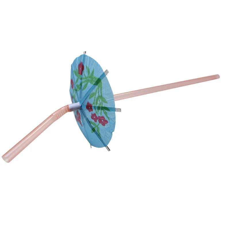 100pcs Mini Umbrella Cocktail Straws – Bendable Party Straws Disposable Party Straws Babs
